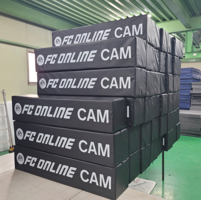 축구장 야구장 카메라 부스광고매트