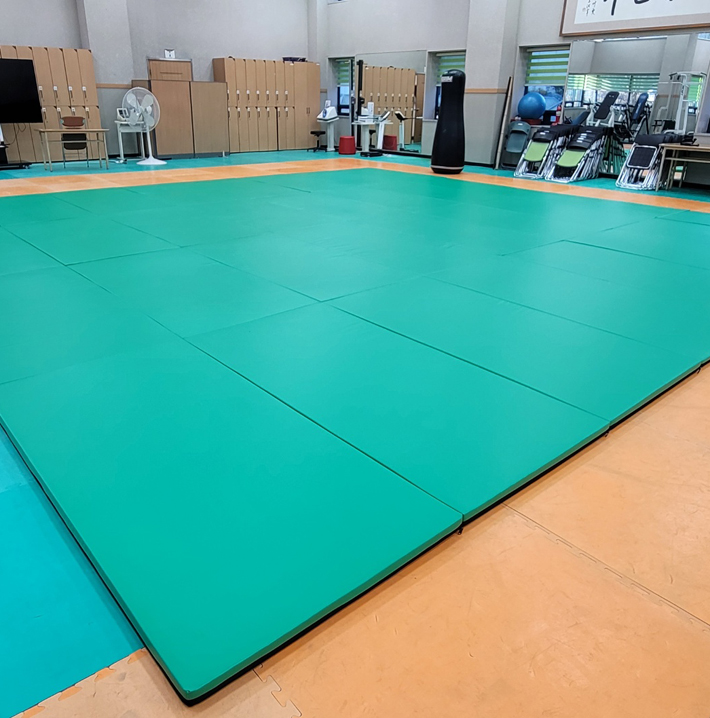 졸탑지 유도매트 헬스매트 100x200x5cm  (회색 무광) - 9장 (배송비포함)