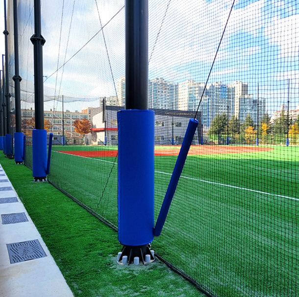 야구장 기둥보호대 와이어 안전매트