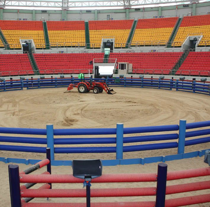 소싸움장 기둥안전매트 휀스안전매트